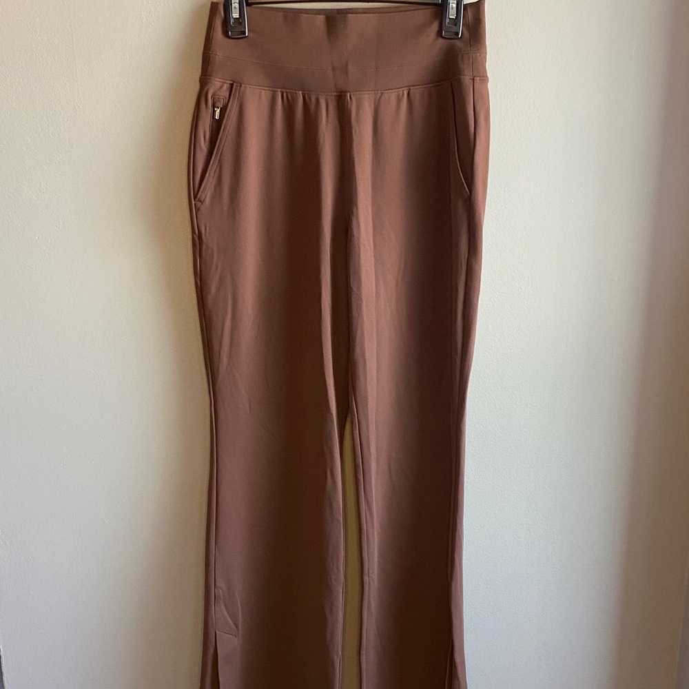 Athleta Brown Straight-Leg Pants (Size S, EUC)